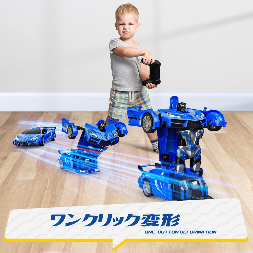 Tecnock RC Car, Transforming Robot Toy for Kids, Gesture Controlled, 360° Rotation, Birthday Gift for Boys