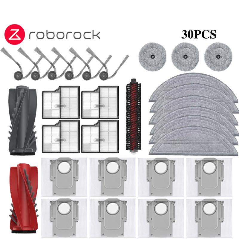 Roborock Saros 10/Roborock S9 MaxV Ultra Робот-пылесос Запчасти Основные Боковые Щетки Тряпки для Мытья Пола HEPA Фильтры Мешки для Пыли Аксессуары