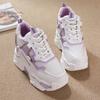 Chunky Sneakers Women 2024Spring Autumn Fashion Mesh Casual Shoes Breathable Height Increased VulcanizedShoe Zapatillas De Mujer