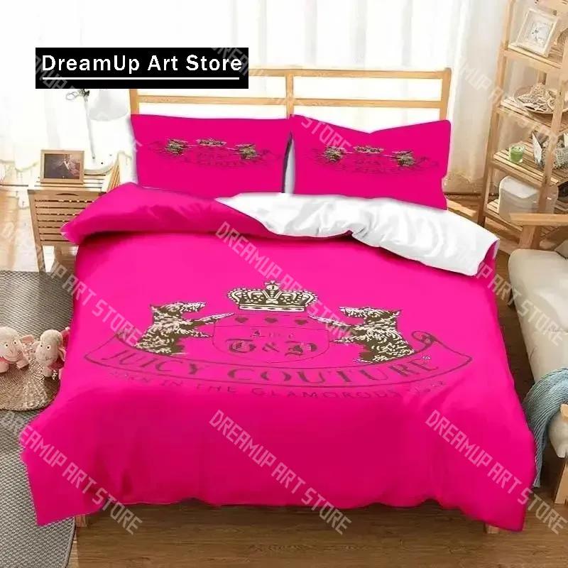 Модный 3D-печать J-Juicy Crown Couture Комплект постельного белья Мальчики Девочки Размер Twin Queen King Подушка Чехол на пододеяльник Кровать Мальчики Взрослая спальня