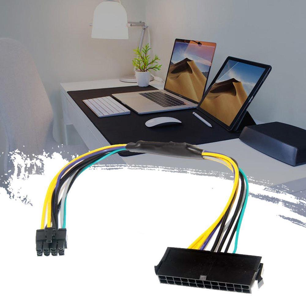 New 24-8 Pin ATX Power Supply Adapter Cable For Dell 3020 7020 9020 T1700 Computers