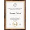 Serwrsw Award Photo 1 Piece Frame, Lightweight, A4, Frame, Frame, Poster, 29.7x21cm, Award, Photo, Decoration, Brown,