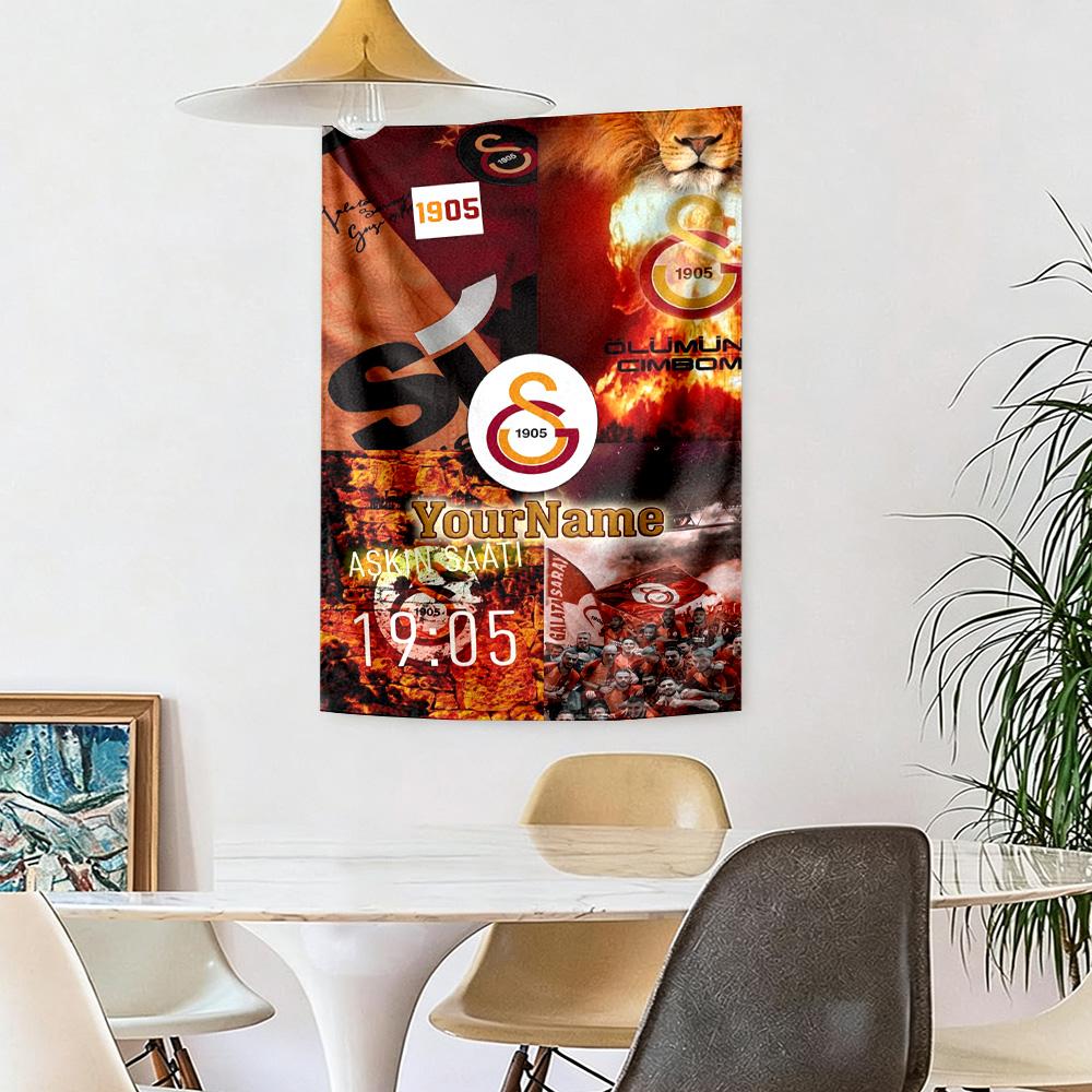Galatasaray Custom Your Name Wall Decor Tapestry Art For Pet Memorial Birthdaywedding Party Backdrop Family Gift