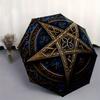 Blue Pentagram Wall Decor: Mystical Art for Your SpaceUmbrella, Portable 3-Fold Umbrella for Men & Women,Christmas Gift ES191