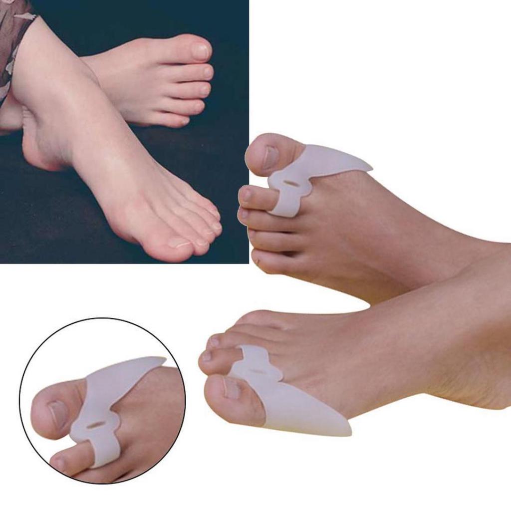 Silicone Bunion Toes Straightener Separator Ease Pain