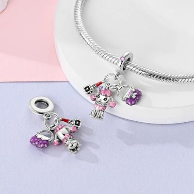 Оригинальный Charmscopper Kibin Собака Сумка Помада Подвески Подходят К Шармам Platabracelets Для Женщин Женские Украшения Изготовление Diy