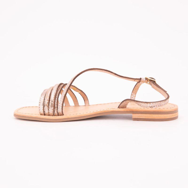 Женские босоножки Hudel Gold Snakeskin Pattern LES TROPEZIENNES PAR M.BELARBI