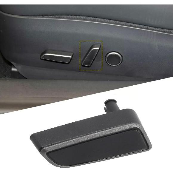 Seat Adjustment Button Black Trims For Tesla Model 3/Y Front Passenger Side Seats Cushion Forward Button Switch Cover Replacement 1098842-01-D