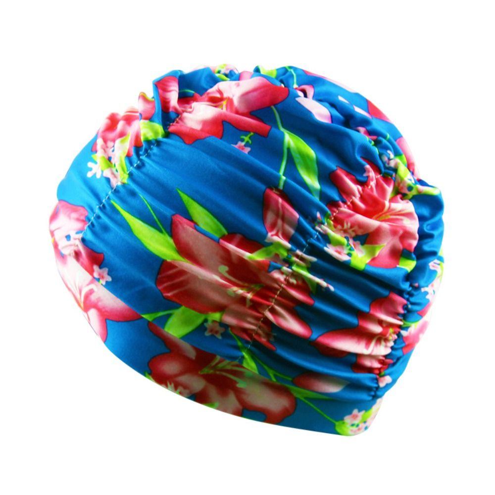 Быстросохнущая шапочка для плавания оверсайз с принтом, шапочка для купания, шапочка для плавания в горячем источнике, плавание