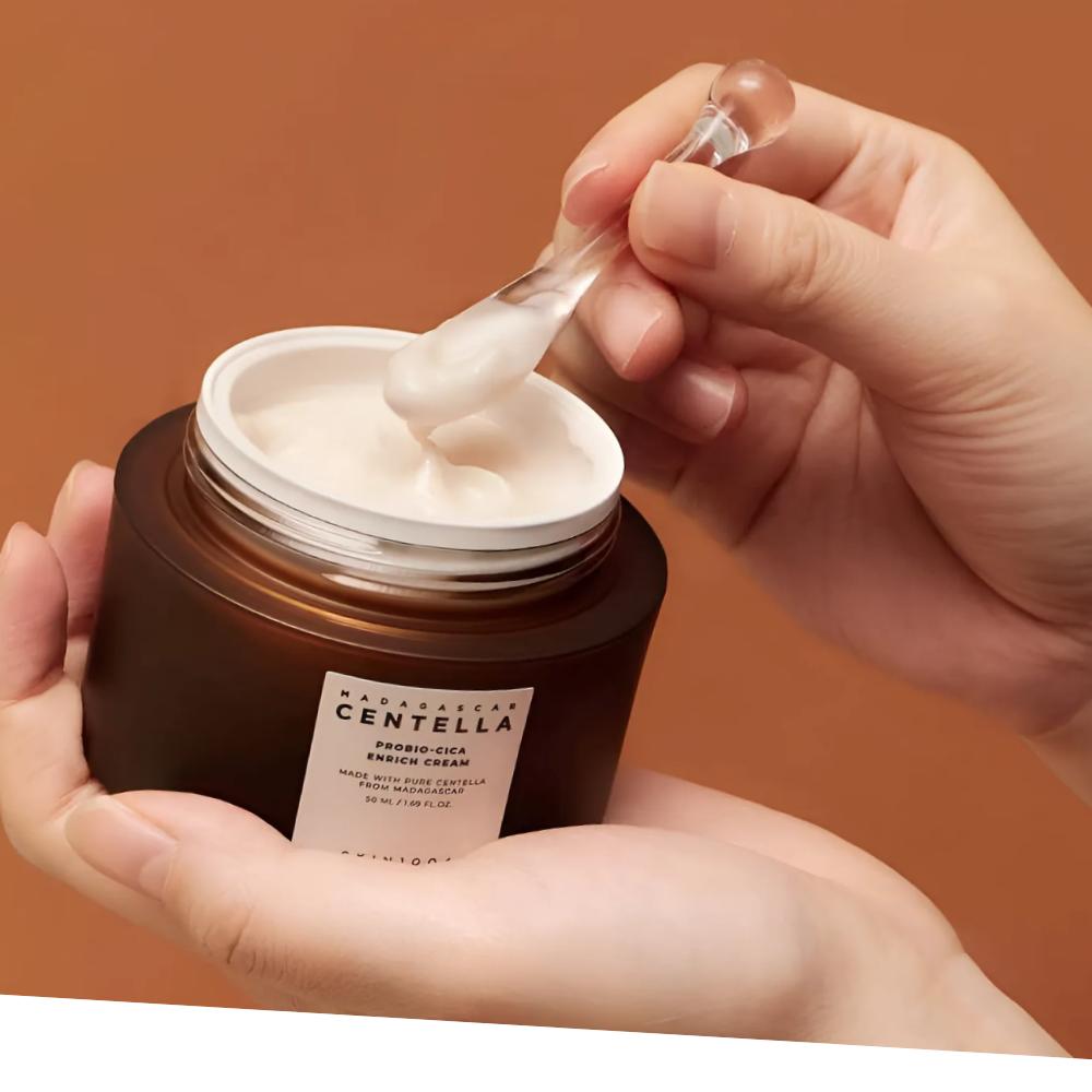 Skin1004 Madagascar Centella Probio-Cica Enrich Cream 50 мл – Глубоко увлажняющий и антивозрастной увлажняющий крем