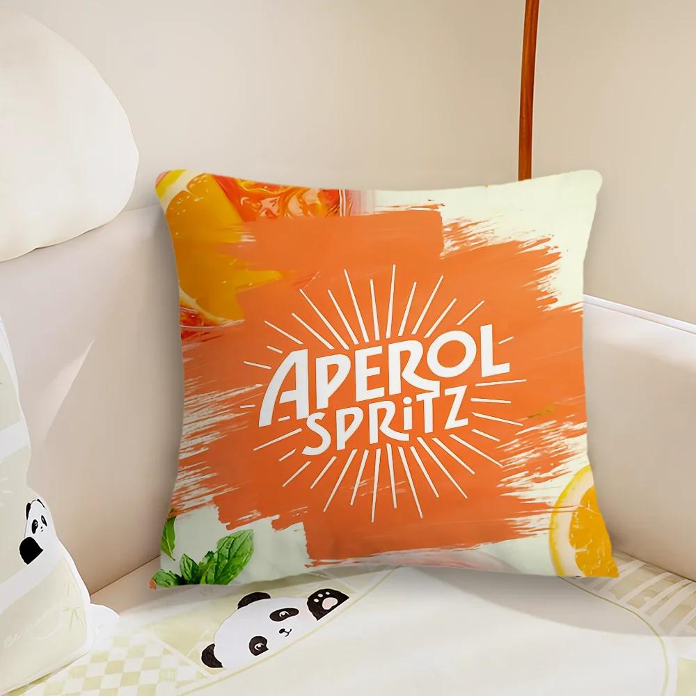 Наволочка с логотипом Aperol Spritz Подушка Комната Спальня Изголовье Диван Гостиная Спинка Подушка для сна