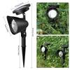 1/2PCS Solar Powered LED Spotlight Outdoor - Waterproof Garden Landscape Light for Pathway, Lawn,Tree Courtyard X-mas Decoration