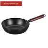 ZISIZ Flat-Bottom Cast Iron Wok