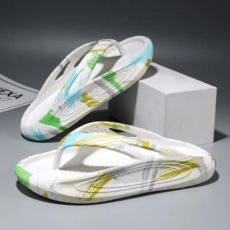 Модная обувь Шиацу для мужчин Платформа Шлепанцы Высокое качество Модные шлепанцы Ева Шлепки 2025 Тренд Летняя распродажа Повседневные мужские тапочки