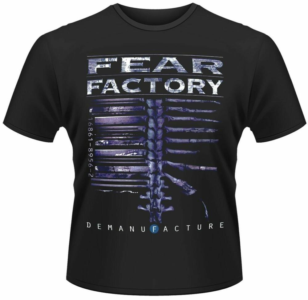 Official Fear Factory T Shirt Demanufacture Black Mens Classic Rock Metal Tee Unisex T-Shirt