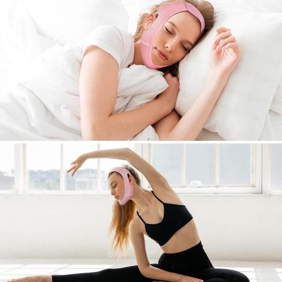 V-образный ремешок для коррекции фигуры, двойной подбородок, повязка для похудения, подтяжка кожи, лифтинг, V-образные контуры, удаление макияжа, многоразовый, не наносящий вреда коже инструмент для красоты