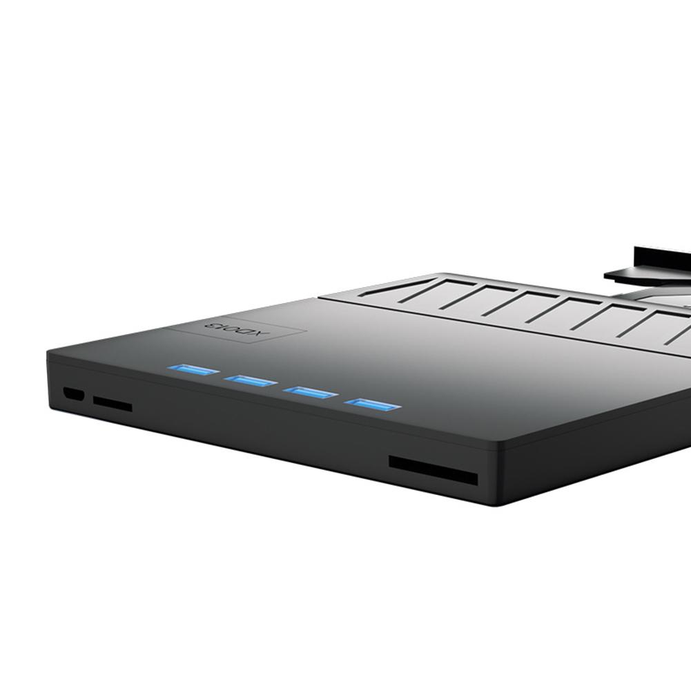 Внешний оптический привод 7-в-1 USB 3.0 Type C CD DVD RW, тонкий DVD-плеер, записывающее устройство, считыватель для Windows XP/7/8/10/11, ноутбука, настольного компьютера
