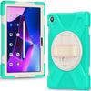 Stand Armor Case for Lenovo Tab M10 Gen 3 (3rd Gen) 2022 10.1" TB-328FU TB-328XU Rotating Heavy Duty Rugged Cover Shoulder Strap