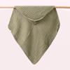 Pure Cotton Hooded Baby Swaddle Towel - Solid Color Gauze