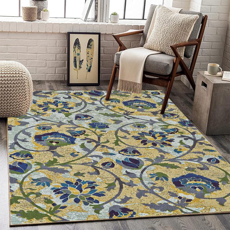 European Ethnic Style Home Bedroom, Living Room, Study, Entrance Mat, Computer Chair Mat, Circular Carpet