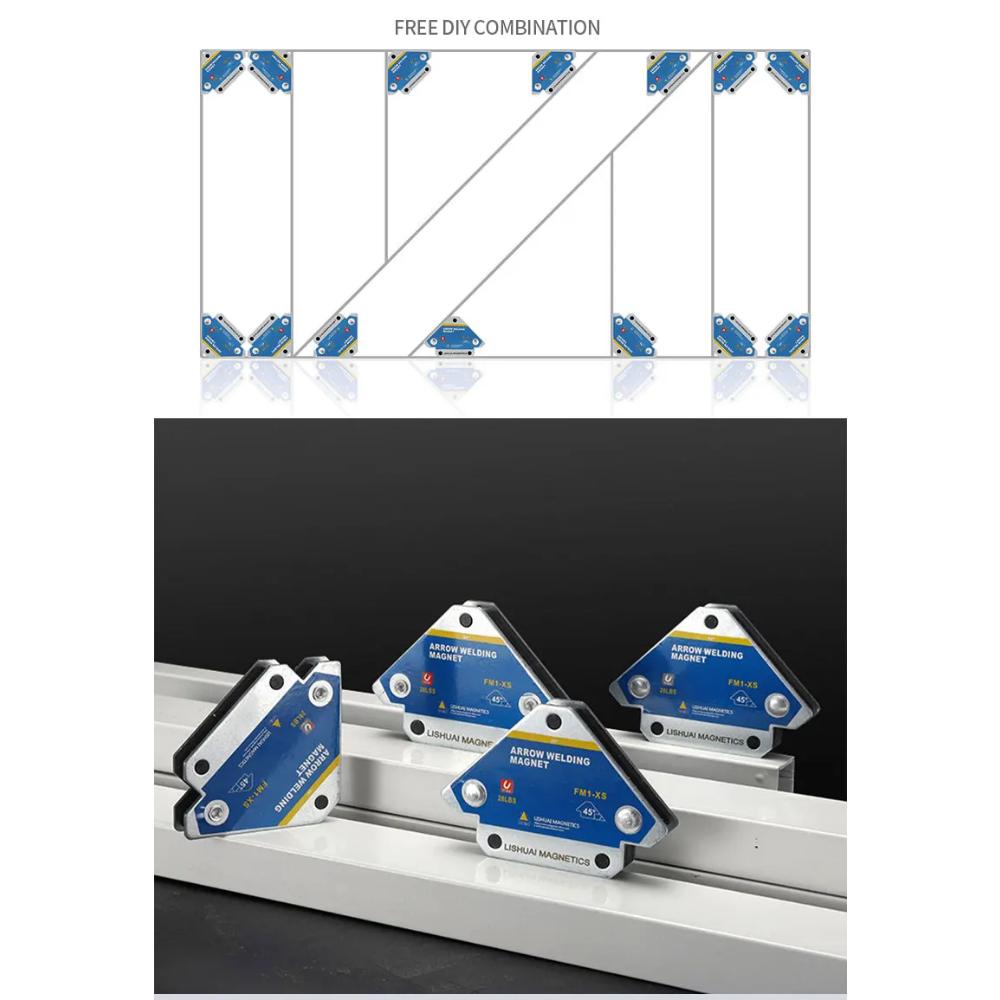 2 ШТ./4 ШТ. Магнитные держатели для сварки 12,5 кг Угловой припой Магнит-стрелка Фиксатор сварки Позиционер Ферритовый вспомогательный инструмент для удержания Локатор