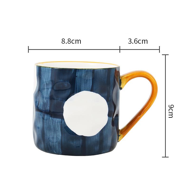 Творческий дом Керамические кружки для молока, кофе, с крышкой, ложкой, фарфоровая посуда, многоразовые дорожные чашки для чая, воды, бокалы для вина, посуда для напитков