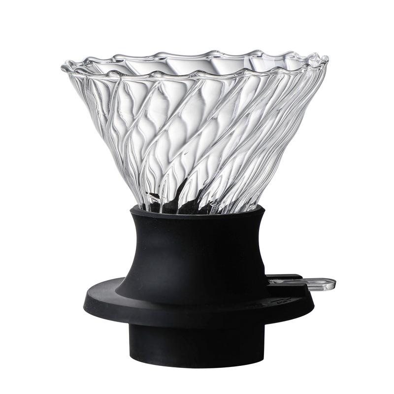 Кофейный набор V60 Стеклянный кофейник Кофейный фильтр Чашка для кофе Фильтрующая бумага Утолщенный стеклянный фильтр Кофейник