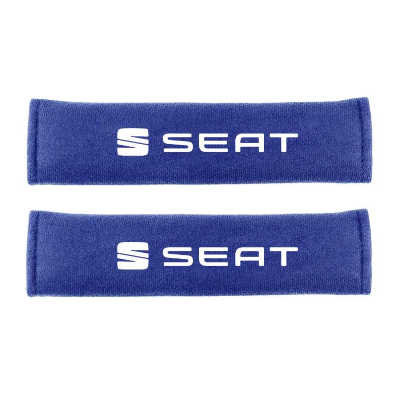 ADS1 2Pcs Car Seat Belt Protection Shoulder Pad Covers For Seat Leon Ateca Arona Altea ltea Toledo Tarraco Auto Accessories