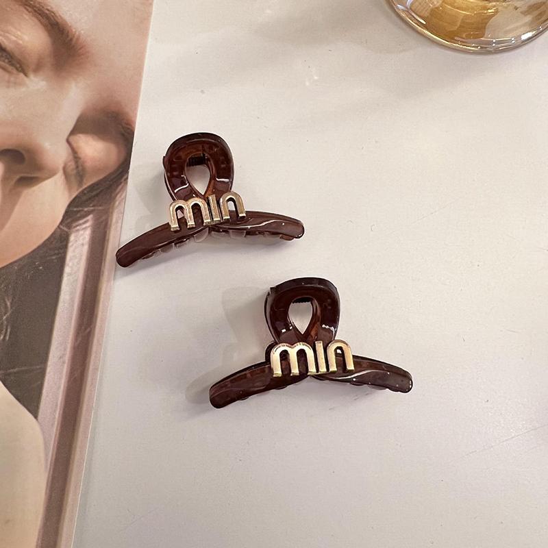 2 шт., маленькие милые заколки для волос с буквами для женщин и девочек, мини-зажимы для волос, заколки-когти, заколки в виде краба, корейские аксессуары для волос