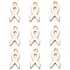 10pcs Alloy Ribbon Charms Breast Cancer Awareness Pendants Enamel Charms For Jewelry Making DIY Necklace Bracelet Accessories