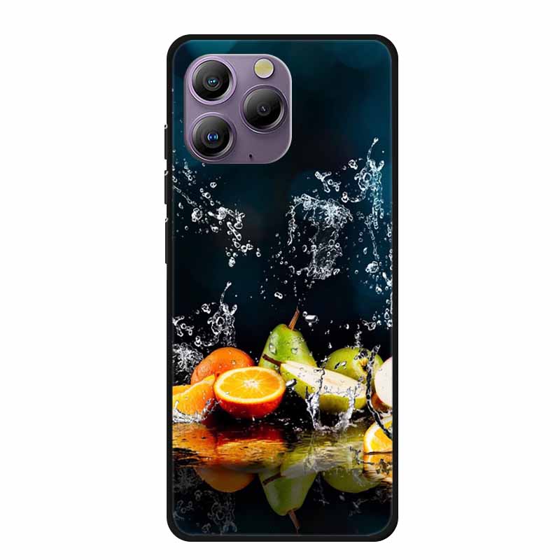 Soft Space Cover for Blackview A96 Case Flower TPU Cat Silicone Phone Cases for BlackviewA96 Cover Shockproof Lovely Shell