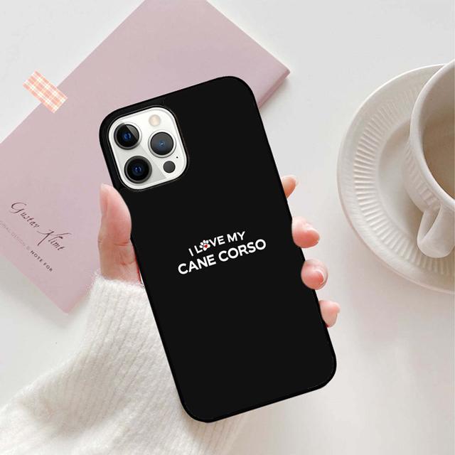 Чехол для телефона с цитатами о Кане-корсо Мастиф Для For iPhone 17 Air 16 15 11 12 13 14 Pro Max Plus coque