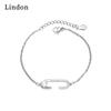 Линдон циркон браслет ювелирные изделия геометрические бусины браслеты-цепочки модный тонкий свадебный подарок для подруги женщин