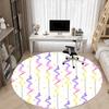 1pc Colorful Streams Office Round Rug, Non-slip, Soft and Durable Office Rug for Interior Decoration, Perfect for Office, Beautiful Decoration yy26032