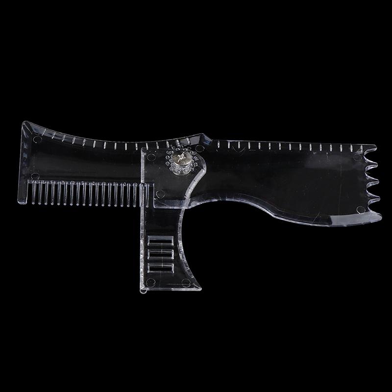 Регулируемый инструмент для формирования бороды, мужской портативный трафарет для укладки, шаблон-расческа, триммер