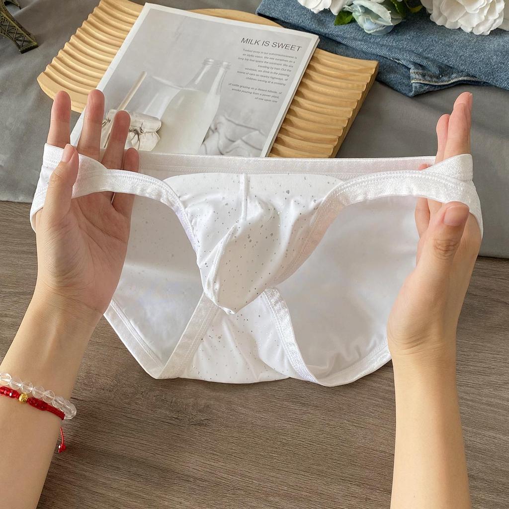 Новые Мужские Сексуальные Трусы с Низкой Талией: Бикини-треугольник в стиле Pure Style с дышащим дизайном из пайеток