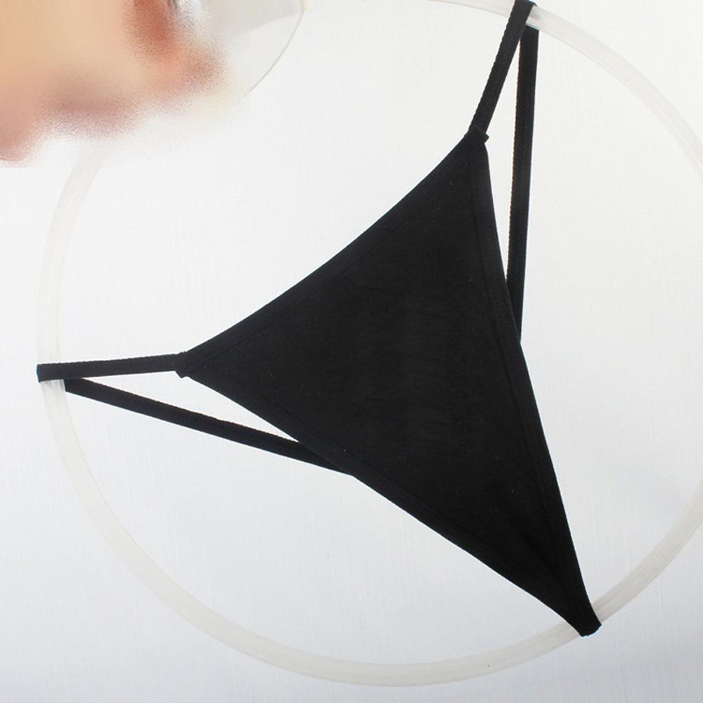 Сексуальные Женские Тонкие На Бретельках Низкой Посадки Стринги Хлопковые Трусики Нижнее Белье V-Стринги