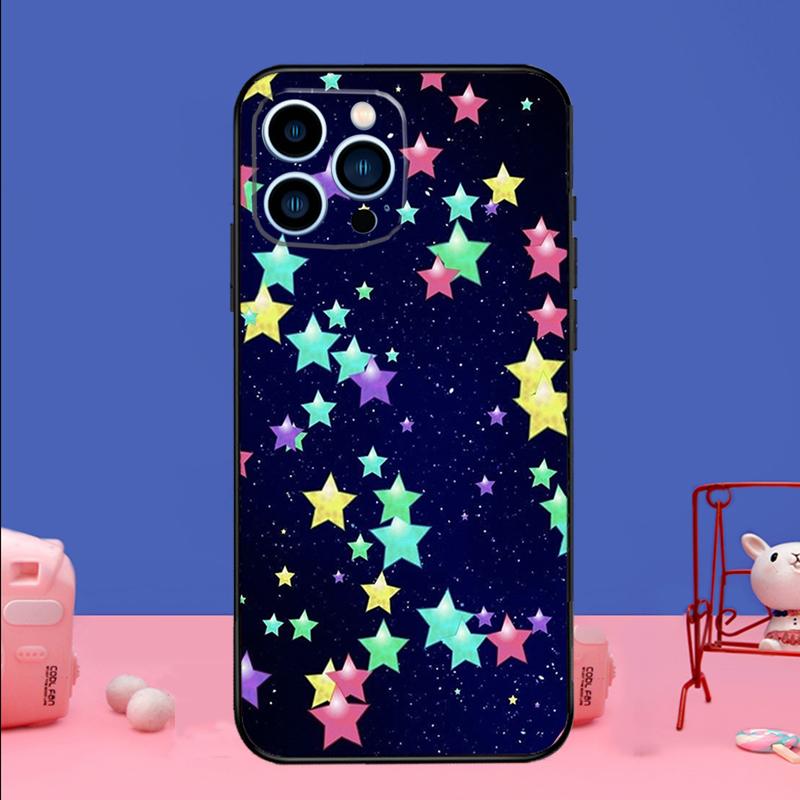 Bright Stars Art Phone Case For iPhone 17 16 15 14 13 11 12 Pro Max Plus 13 12 mini 16e 17 Air Bumper Cover