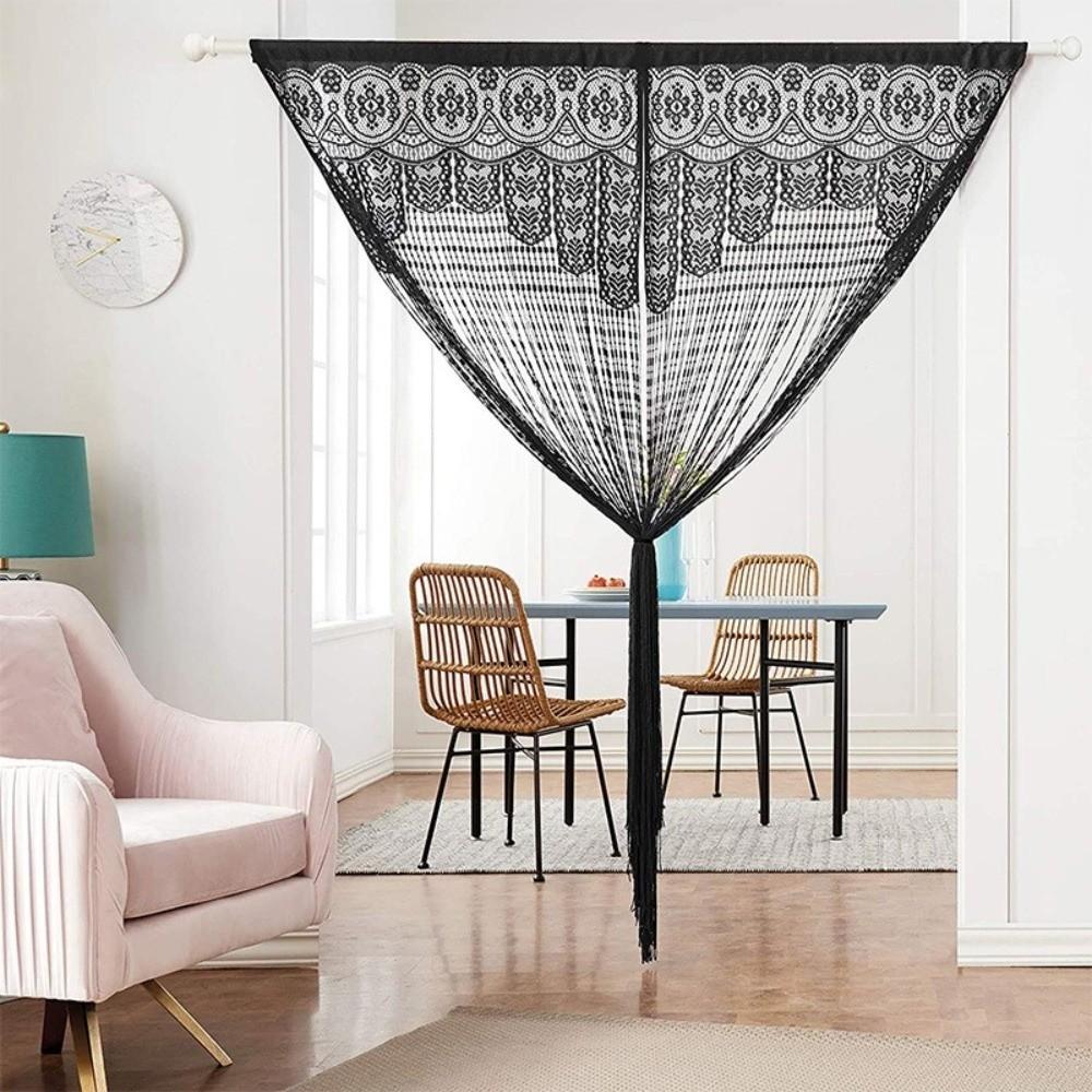String Door String Curtain Jacquard Wall Closet Curtain Boho Door Drapes Curtain Decorations