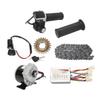 36V 350W Gear Reduction Electric Motor Controller Kit with 22T Sprocket 114 Link Chain 36V Throttle Grip Ignition Switch for Bike Conversion
