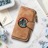 Vintage Motorcycle Print Long Wallet