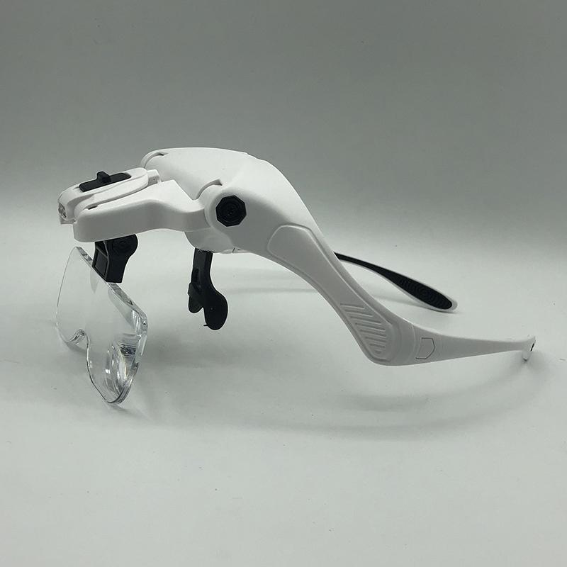 5 Lens Adjustable Magnifier Eyelash Extension Magnifying Glasses Led Light Lamp Grafting Repair Tattoo Individual Lashes