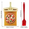 Wooden Sliding Pizza Peel Shovel Removable Wooden Handle Pizza Spatula with High-temperature Resistant Tarps Baking Tools