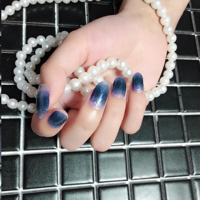 Наклейка для ногтей с градиентной маргариткой, полная наклейка, 3D-наклейка для дизайна ногтей, водонепроницаемая наклейка для ногтей, полная наклейка