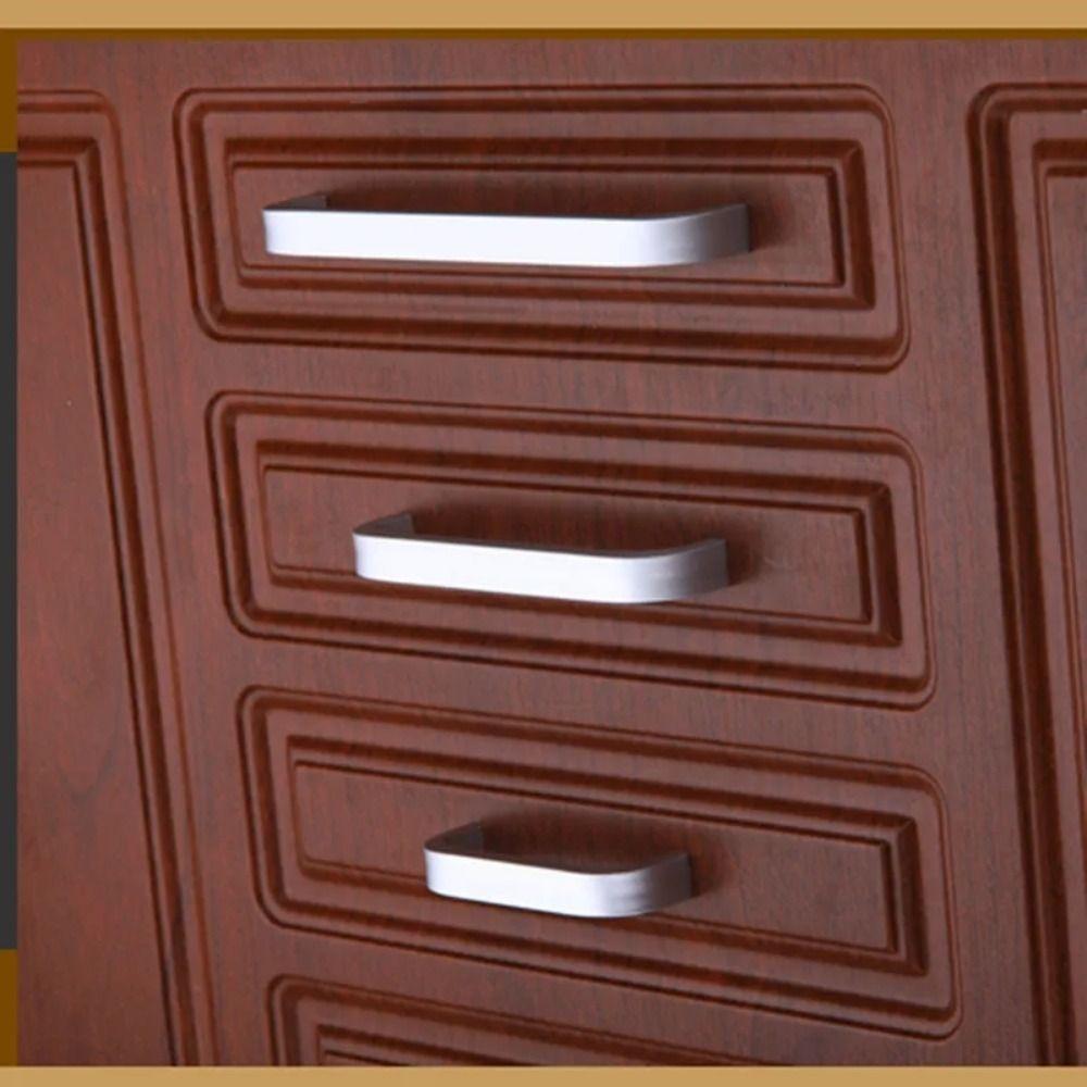 Алюминий Цинк Цинковый сплав Мебельная ручка Серебристые дверные ручки Дверной шкаф Прямая ручка Ящик