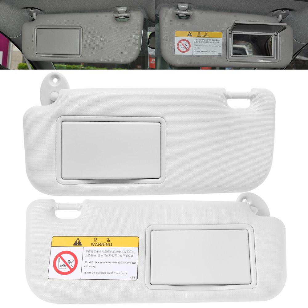 Замена левого водительского солнцезащитного козырька автомобиля, лобовое стекло, зеркало заднего вида