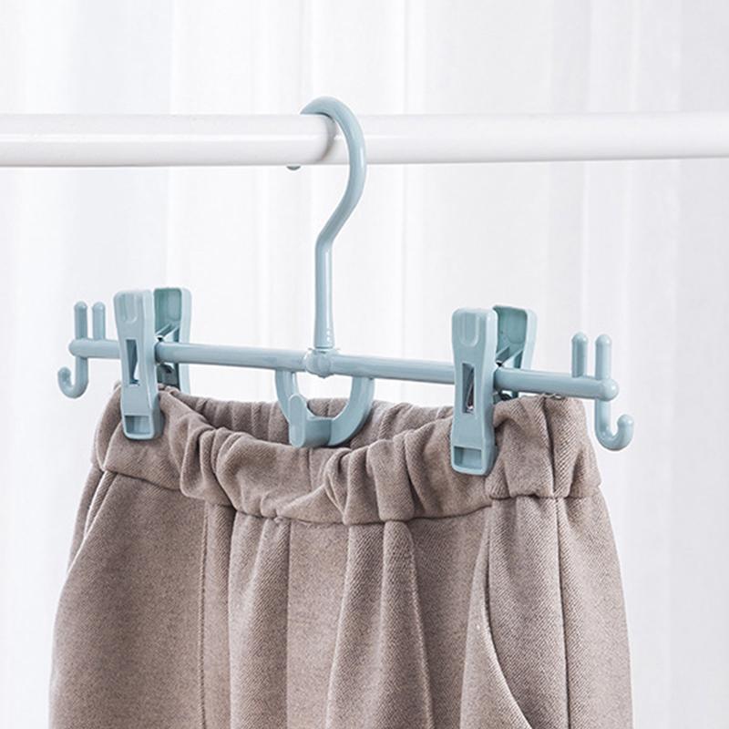 Модные брюки юбка сушилка с зажимами вешалки пластиковые брюки домашнее хранение одежды хранение одежды вешалка для брюк домашняя жизнь полезные аксессуары