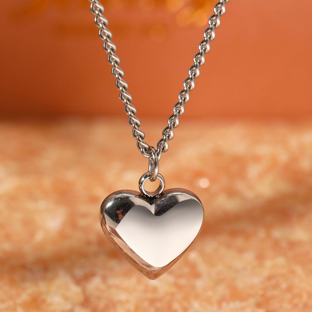 Stainless Steel Necklaces Ornate Luxuries Heart Pendant Chain New Senior Necklace For Women Jewellery Wedding Anniversary Gifts