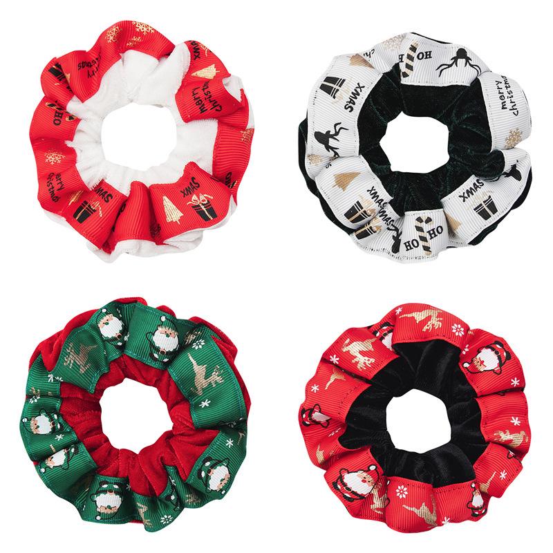 Осенне-зимняя бархатная рождественская лента для волос и повязка на голову