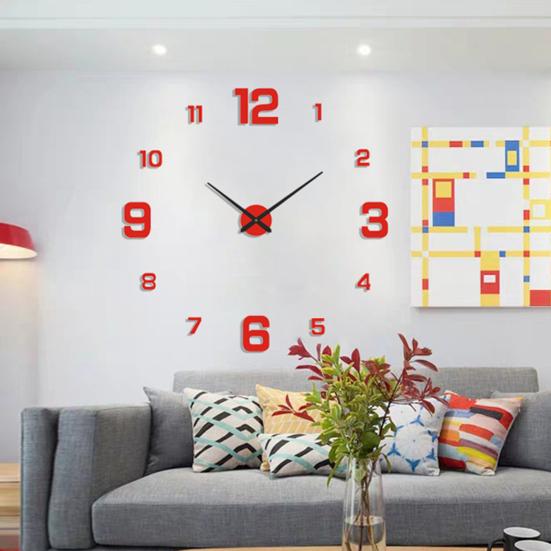 Настенные часы, точные бесшумные декоративные светящиеся подвесные часы в скандинавском стиле без перфорации для гостиной